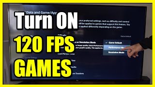 How to Get 120hz amp 120Fps on your PS5 Games Easy Tutorial [upl. by Stutsman]