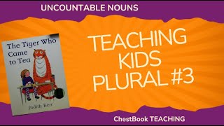 GRAMMAR FOR KIDS Plural with Quantifiers using picture book The Tiger Who Came to Tea [upl. by Nylhtac]