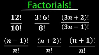 Factorials Simplified [upl. by Reppep]