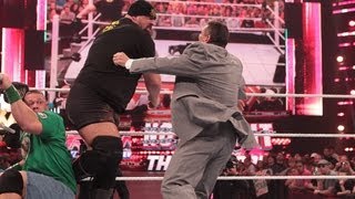 Big Show knocks out Mr McMahon Raw June 11 2012 [upl. by Plante925]