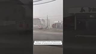 Brasil 🇧🇷 CICLONE ATINGE RS E SC E CAUSA DESASTRES 🌀⛈️🌪️ curiosidades chuvas clima [upl. by Dnomse525]