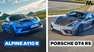 Alpine A110 R vs Porsche GT4 RS  le choc des TITANS [upl. by Whallon694]