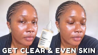 HOW TO USE THE ORDINARY GLYCOLIC ACID 7 TONING SOLUTION TO CLEAR DARK SPOTS AND HYPERPIGMENTATION [upl. by Regdirb]