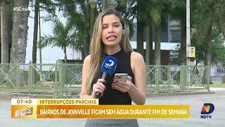 Bairros de Joinville podem ficam sem água durante o fim de semana [upl. by Freud166]