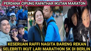 KESERUAN RAFFI NAGITA BARENG SAHABAT SELEBRITI IKUT LARI MARATHON DI BERLIN [upl. by Reppiks]