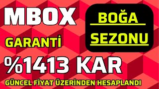 MBOX COİN BOĞA SEZONU EN GARANTİ KAR HEDEFİ NERESİ bitcoin boğasezonu mbox mboxcoin altcoin [upl. by Sybilla]