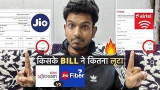 Airtel Xstream fiber Vs Jio fiber Which is better Plans Pricing Speed🔥 [upl. by Alyad]