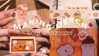 making merch with me ᐢᐢ🥖  how  review  VOGRACE ˎˊ˗ [upl. by Arnaldo]