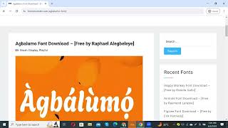 How to Download and Install Agbalumo Font Download viral trending [upl. by Ennaimaj]