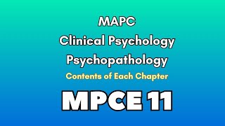 What will you study in MAPC MPCE 11 [upl. by Dorkus]