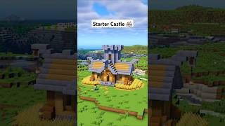 Minecraft Starter Castle 🏰 minecraft [upl. by Nevai]