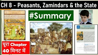 SUMMARY😍 CH 8 History Peasants Zamindars amp The State humanitieslover class12history [upl. by Spiers]