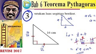 teorema pythagoras  matematika kelas 8 bse k13 rev 2017  lat 64 no 3 luas segitiga [upl. by Campbell]