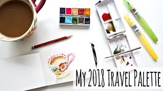 Travel Watercolor Set Tips  Winsor and Newton Cotman Mini Plus Palette Hack amp Test Paint [upl. by Iot158]