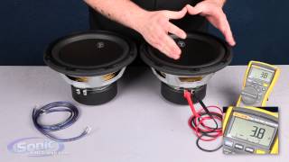 How to Wire Two Single 4 ohm Subwoofers to a 2 ohm Final Impedance  Parallel Wiring  Car Audio 101 [upl. by Niwred]