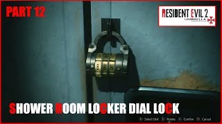 Resident Evil 2 SHOWER ROOM LOCKER DIAL LOCK COMBINATION PART 12 [upl. by Yral427]