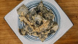 SALTED EGG “FISH SKIN”  vegan recipe [upl. by Bram]