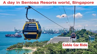 A Day A Cable Car An Amazing Island Exploring Sentosa Attractions  Singapore vlog9 [upl. by Dannye16]