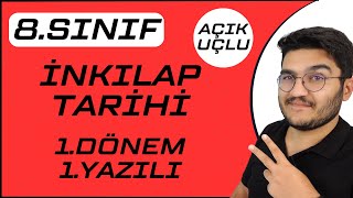 8Sınıf İnkılap Tarihi 1Dönem 1Yazılı  Açık Uçlu [upl. by Yramanna]