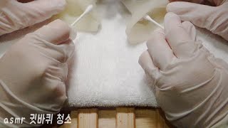 👂🏻ASMR 양쪽 귓바퀴 긁기 amp 바스락 귀 청소 Earflap cleaning [upl. by Ahsiral]