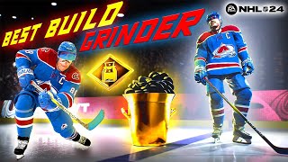 NHL 24 Best GRINDER Build for EASHL Club 6s amp 3s  Gameplay [upl. by Atselec]