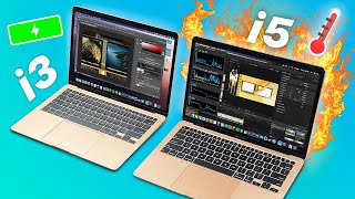 MacBook Air 2020 i3 vs i5  Performance  Battery  TEMP Test [upl. by Kral]