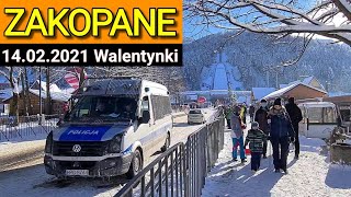 ZAKOPANE 2021 WALENTYNKI ❤  SPACER POD WIELKĄ KROKWIĄ 👣 I ZJAZDY NA SANKACH Z GÓRKI 🛷 SNOWLANDIA [upl. by Ellinnet]