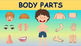 Body Parts Name for Kids  Kids rhymes  Lastbench Creator [upl. by Ohploda5]