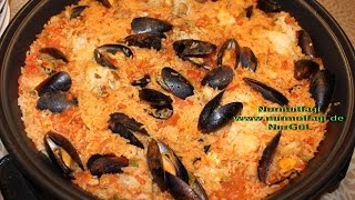 Paella Pfanne midye dolma karides balik tava pilavi [upl. by Kynthia]