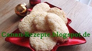 Kokosmakronen Rezept  Plätzchen  Kekse  Für Advent Weihnachten  Canans Rezepte [upl. by Zzabahs]