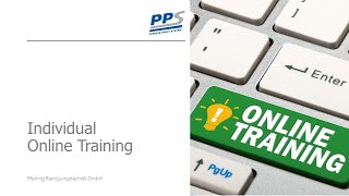 Individual Online Training l Pfennig Reinigungstechnik GmbH [upl. by Akamahs]