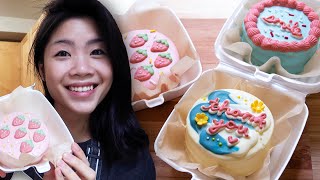 I Made Cute Mini Lunchbox Cakes From Scratch [upl. by Eniladam]