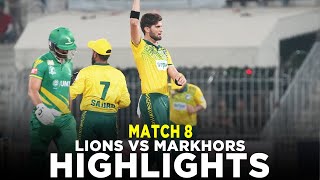 Full Highlights  UMT Markhors vs Nurpur Lions  Match 8  Bahria Town Champions Cup 2024  M9A1K [upl. by Alaikim]