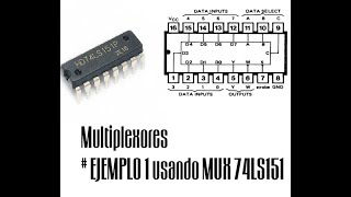 Multiplexores  Ejemplo 1 usando MUX 74LS151 [upl. by Toscano496]