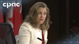 Minister Freeland on housing funds foreign interference report – June 4 2024 [upl. by Vale907]