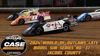 WoO LMs SIM Series Rd 37  Jacobs County Speedway [upl. by Rednasxela]