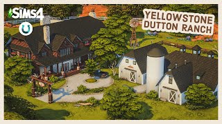 Yellowstone Dutton Ranch 🤠 The Sims 4 Speed Build  One Pack Horse Ranch  No CC [upl. by Sauers]