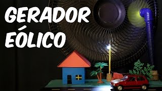 MINIGERADOR EÓLICO  transforme vento em energia elétrica [upl. by Mcquade]