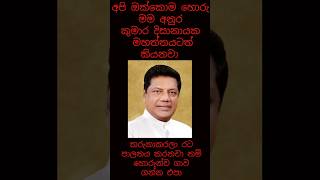 අපි ඔක්කොම හොරු මම අනුර කුමාර මහත්තයටත් කියනවා රට පාලනය කරනවා නම් හොරුන්ව ගාව ගන්න එපා [upl. by Venuti]