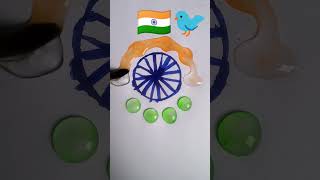 colour mixing 🔴🟡🔵🟣🟢💝⚫⚪ drawing satisfying color painting anaya colors easyd India flag Army [upl. by Arrais838]