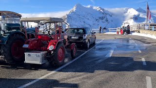 Edelweißspitze auf 2571m Höhe 22 Oldtimer Traktor WM 2024 [upl. by Carli282]