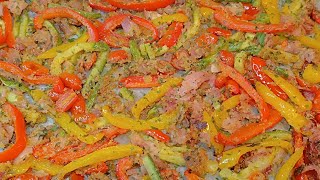 GRATINATA di CARNE con PEPERONI la ricetta facile e veloce [upl. by Artamas]