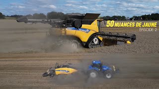 50 NUANCES DE JAUNE ÉPISODE 2  NEW HOLLAND CR 990 SMARTTRAX  T7290 ET 1290 PLUS [upl. by Ibbie]