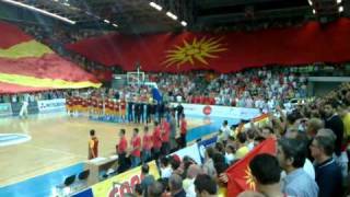 8000 MACEDONIANS SING NATIONAL ANTHEM MACEDONIA vs GREAT BRITAIN [upl. by Gorski]