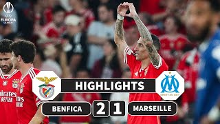 Benfica vs Marseille  21  Highlights  UEFA Europa League [upl. by Peedsaj649]