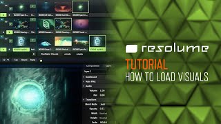 Resolume Arena amp Avenue Tutorial The Basics of Loading Visuals [upl. by Arihas]