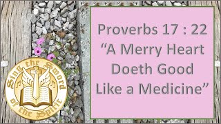 Proverbs 1722 A merry heart doeth good like a medicine KJV singalong w lyrics [upl. by Hnil263]