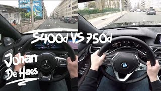 2018 Mercedes S400d VS BMW 750d xDrive POV test drive [upl. by Weatherby874]