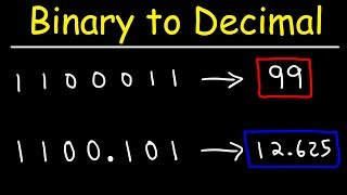 How To Convert Binary To Decimal  Computer Science [upl. by Valdis]