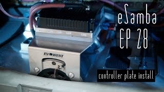 DIY EV conversion eSamba  Controller Plate installation [upl. by Schiro]